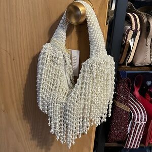 Elegant Pearl Beaded Handbag